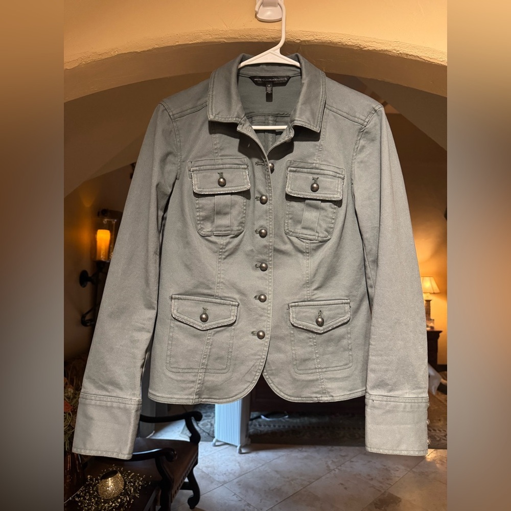 White House Market Utility Jacket in Gray - Size 6